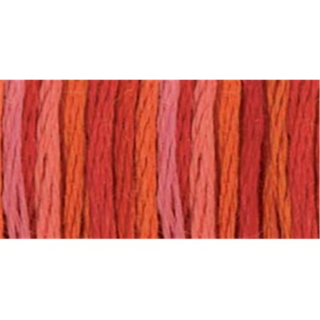 DMC Mouline Colour Variations 4200 Six-Strand Embroidery Thread Wild Fire 8.7-Yards