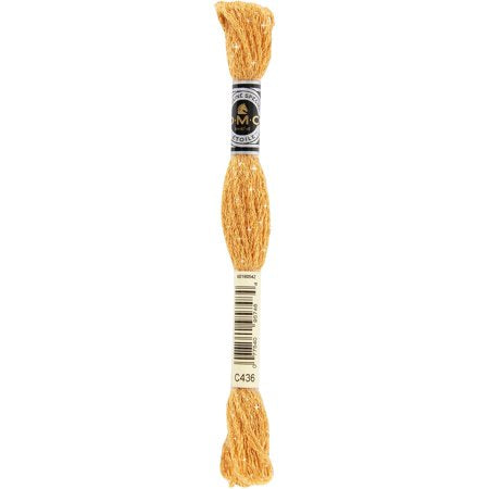 DMC Etoile Floss C436 Six-Strand Embroidery Thread Tan 8.7-Yards