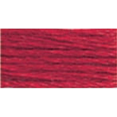 DMC Satin Floss S321 Six-Strand Embroidery Thread Bright Red 8.7-Yards