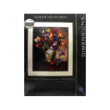 Dimensions Cross Stitch Kit Parrot Tulips