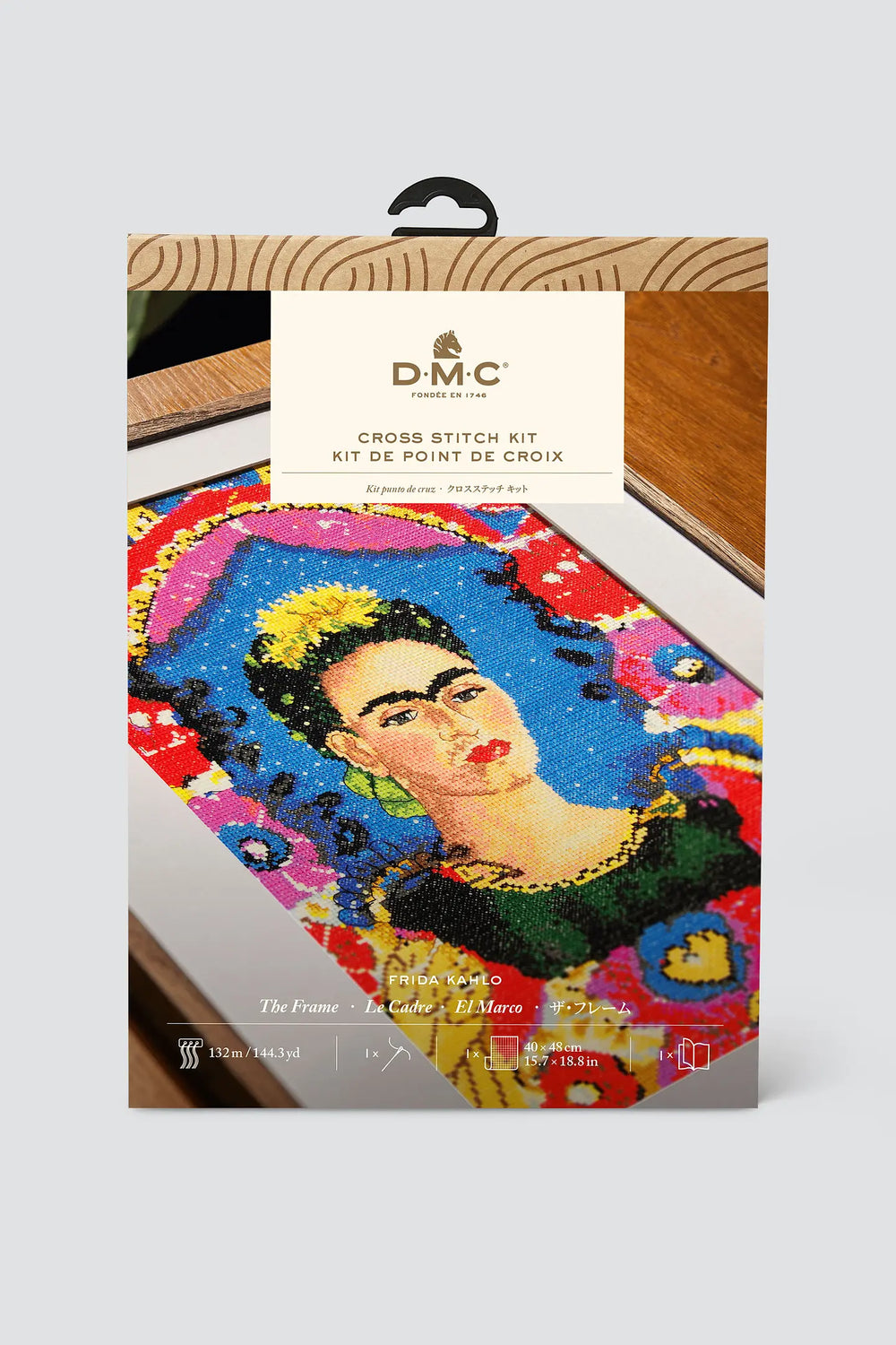 DMC The Frame by Frida Kahlo Cross, Advanced Cross Stitch Kit