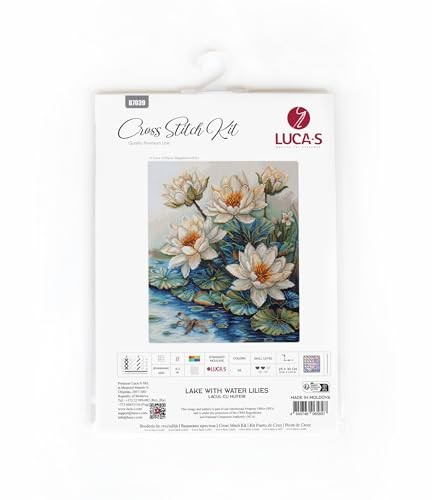 Lake with Water Lilies B7039L Counted Cross-Stitch Kit