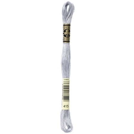 DMC Mouline Special 415 Six-Strand Embroidery Thread Pearl Gray 8.7-Yards