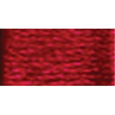 DMC Satin Floss S601 Six-Strand Embroidery Thread Dark Cranberry 8.7-Yards