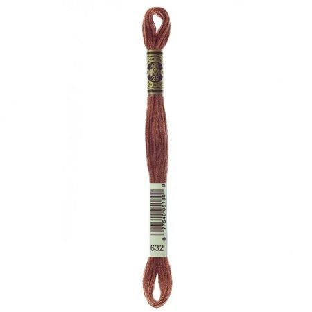 DMC Mouline Special 632 Six-Strand Embroidery Thread Ultra Very Dark Desert Rose 8.7-Yards