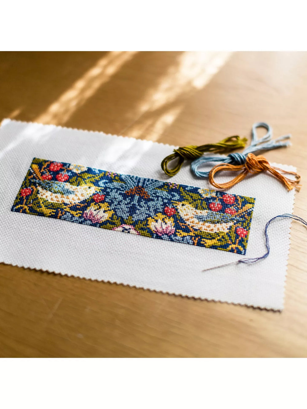 DMC Strawberry Thief Bookmark Cross Stitch Kit