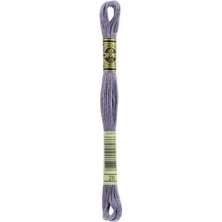 DMC Mouline Special 28 Six-Strand Embroidery Thread Medium Light Eggplant 8.7-Yards