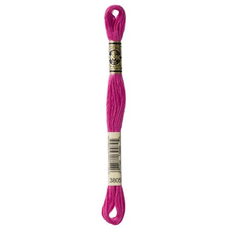 DMC Mouline Special 3805 Six-Strand Embroidery Thread Cyclamen Pink 8.7-Yards