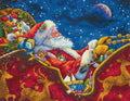 Dimensions Santa's Midnight Ride Cross Stitch Kit  D70-08934