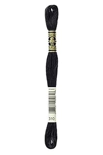 DMC Mouline Special 310 Six-Strand Embroidery Thread Black 8.7-Yards