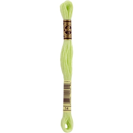 DMC Mouline Special 14 Six-Strand Embroidery Thread Pale Apple Green 8.7-Yards