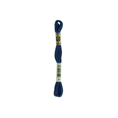 DMC Mouline Special 311 Six-Strand Embroidery Thread  Medium Navy Blue  8.7-Yards