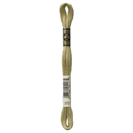 DMC Mouline Special 372 Six-Strand Embroidery Thread Light Mustard 8.7-Yards
