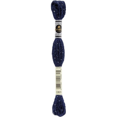 DMC Etoile Floss C823 Six-Strand Embroidery Thread Dark Navy Blue 8.7-Yards