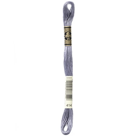 DMC Mouline Special 414 Six-Strand Embroidery Thread Dark Steel Grey 8.7-Yards