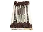 dmc light effects embroidery floss E898 8.7yd-dark oak