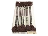 dmc light effects embroidery floss E898 8.7yd-dark oak