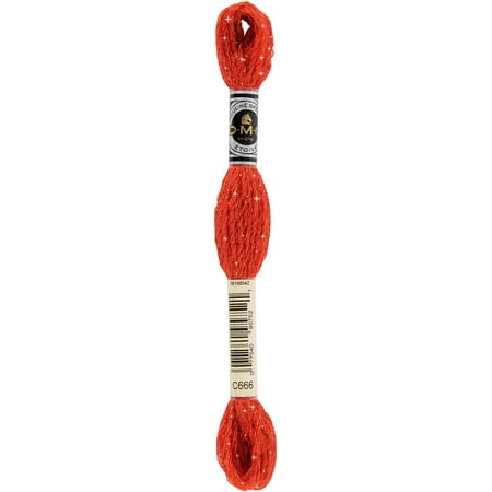 DMC Etoile Floss C666 Six-Strand Embroidery Thread Bright Red 8.7-Yards