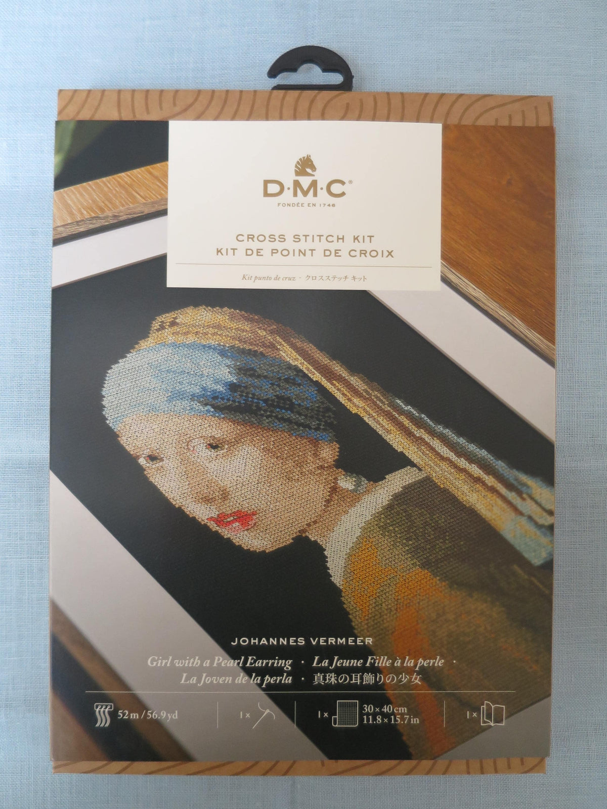 DMC Girl with a Pearl Earring Cross Stitch Kit
