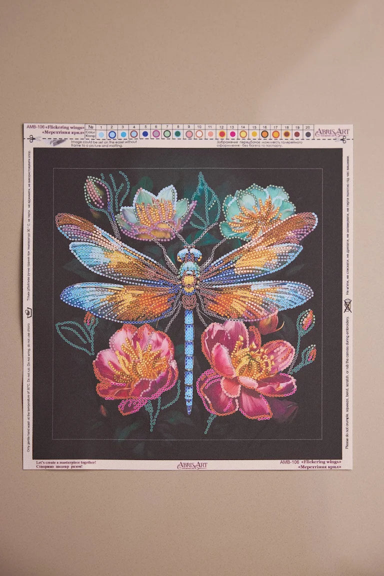 Abris Art Bead Embroidery Kit Flickering Wings AMB - 106
