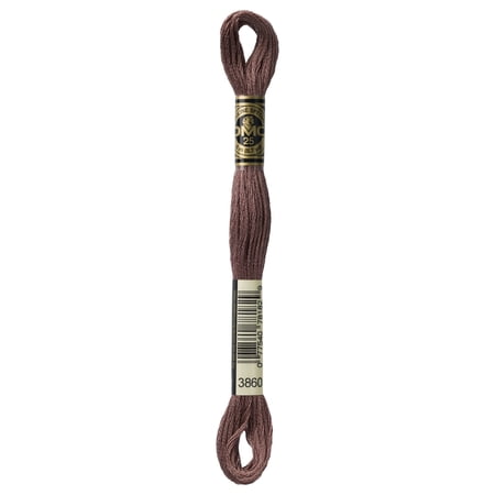 DMC Mouline Special 3860 Six-Strand Embroidery Thread Cocoa 8.7-Yards