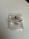 Mill Hill Crystal Treasures 13029 Rondele Amethyst  4mm 3 Pieces