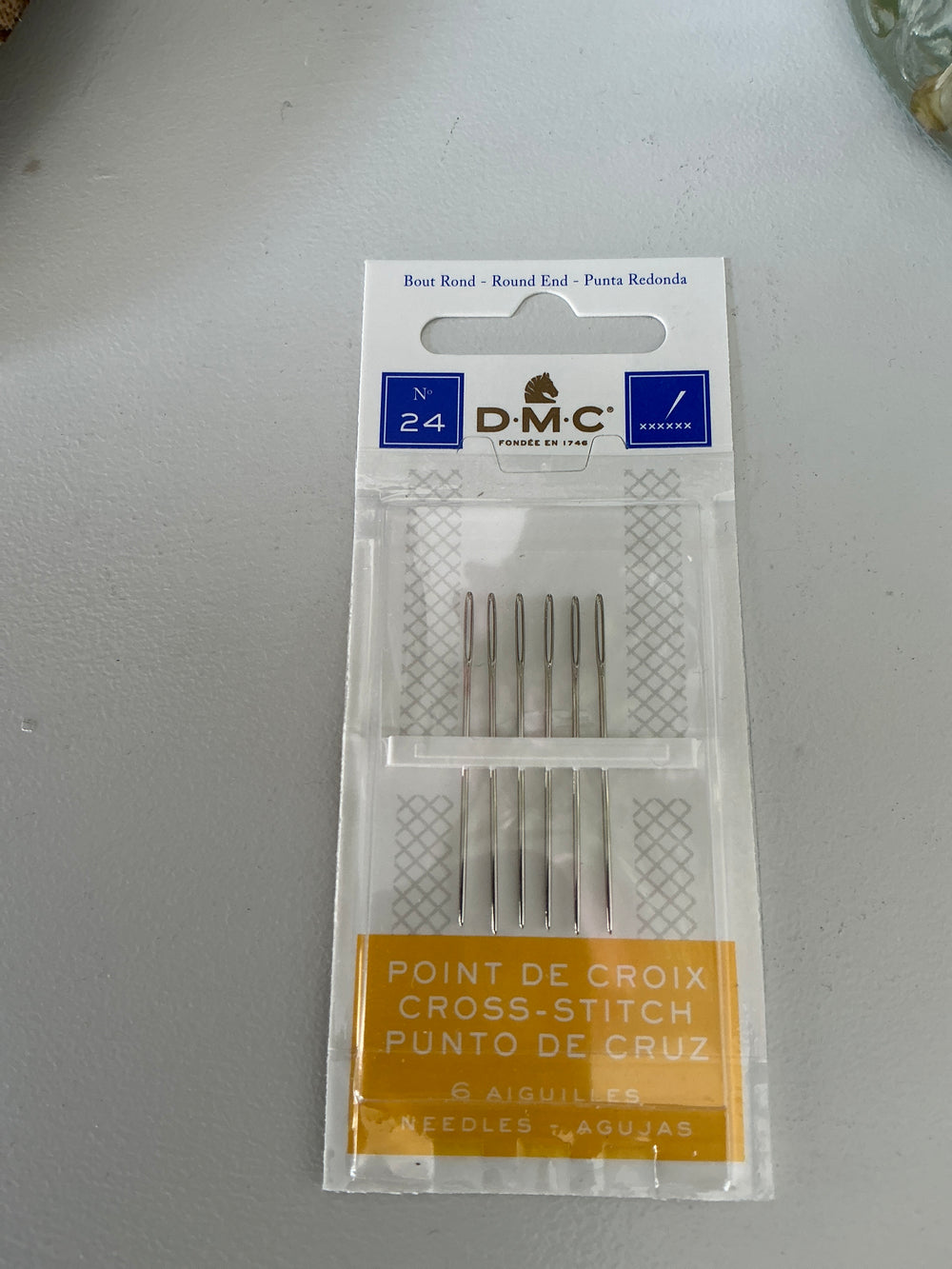 Size 24 Dmc Cross Stitch Needles Pack Of 6