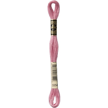 DMC Mouline Special 3354 Six-Strand Embroidery Thread Dusty Rose Light 8.7-Yards