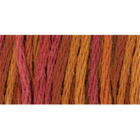 DMC Mouline Colour Variations 4130 Six-Strand Embroidery Thread Chilean Sunset 8.7-Yards
