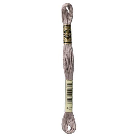 DMC Mouline Special 452 Six-Strand Embroidery Thread Medium Shell Grey 8.7-Yards