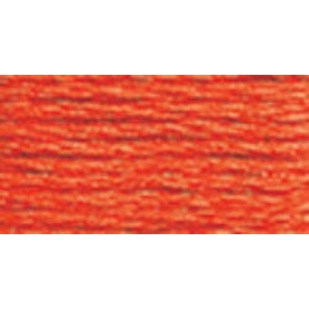 DMC Mouline Special 608 Six-Strand Embroidery Thread Bright Orange 8.7-Yards