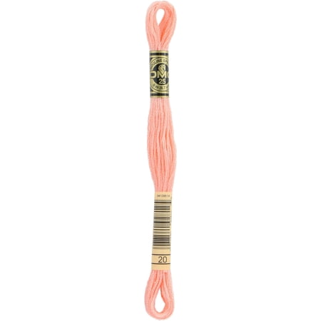 DMC Mouline Special 20 Six-Strand Embroidery Thread Medium Shrimp 8.7-Yards