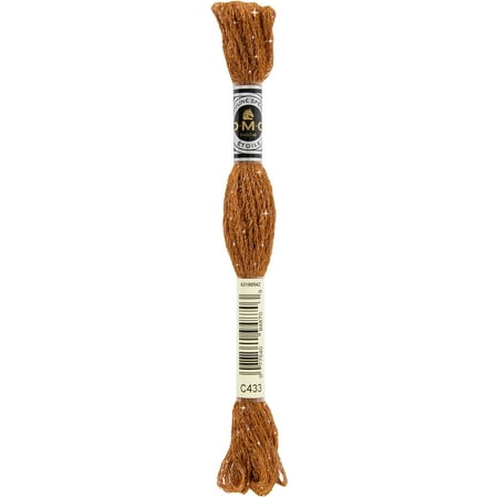DMC Etoile Floss C433 Six-Strand Embroidery Thread Medium Brown 8.7-Yards