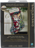 Dimensions 8778 is the Candy Cane Santa Stocking