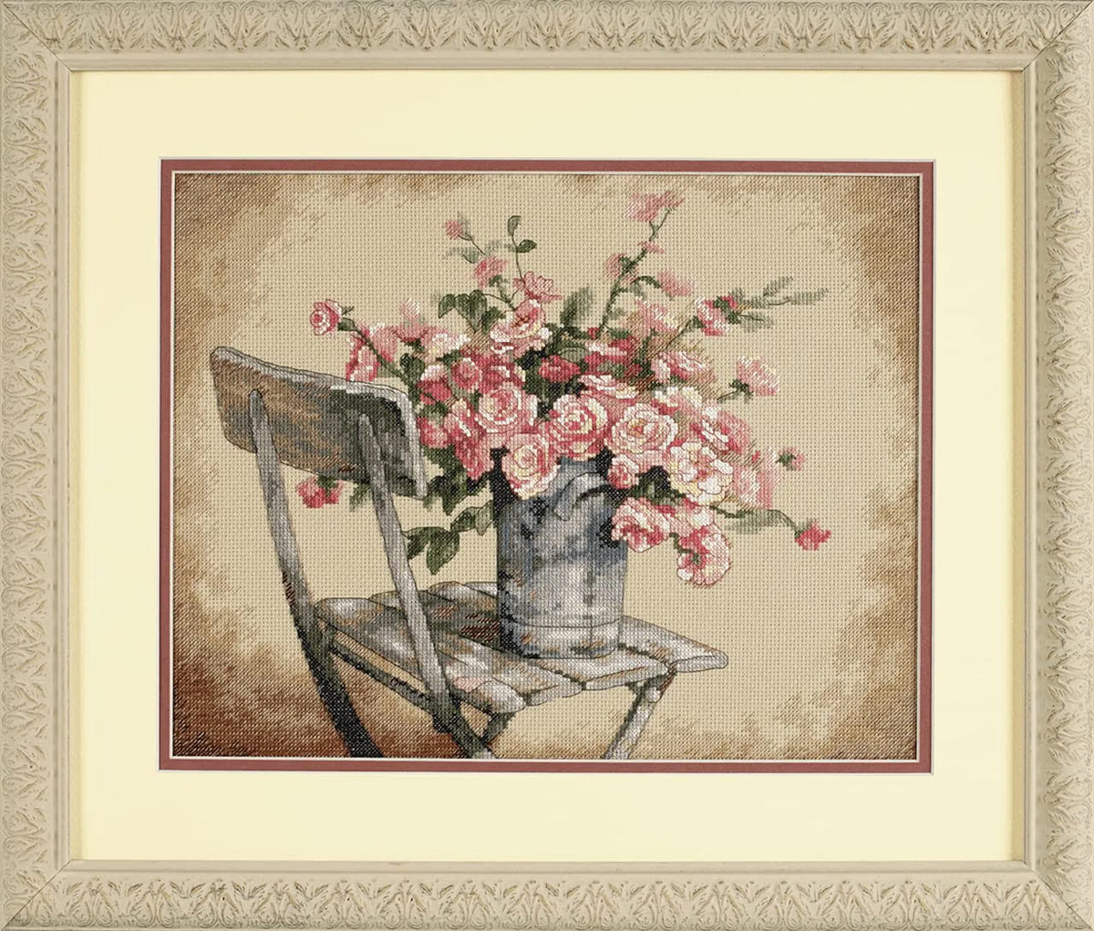 DIMENSIONS 35187 Roses ON White Chair