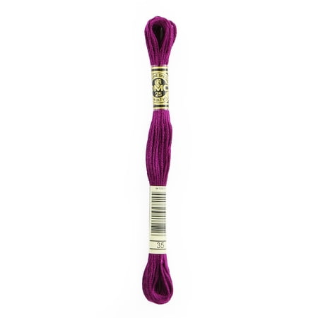 DMC Mouline Special 35 Six-Strand Embroidery Thread Very Dark Fuchsia 8.7-Yards