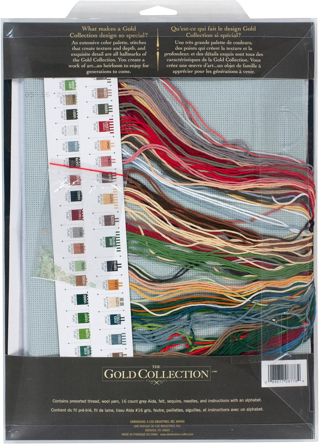 Dimensions 8778 is the Candy Cane Santa Stocking