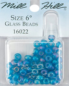 Mill Hill Glass Beads Size 6/0 4mm 5.2g-Frosted Opal Capri 16022