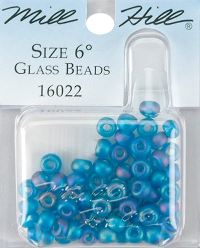 Mill Hill Glass Beads Size 6/0 4mm 5.2g-Frosted Opal Capri 16022