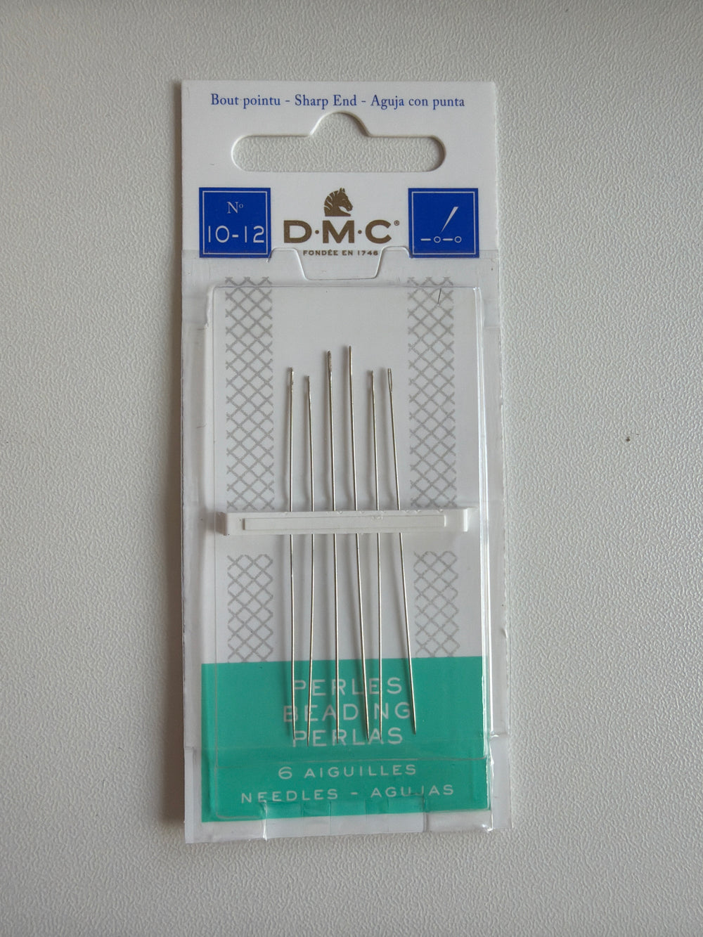 DMC Beading Hand Needles-Size 10/12 6/Pkg