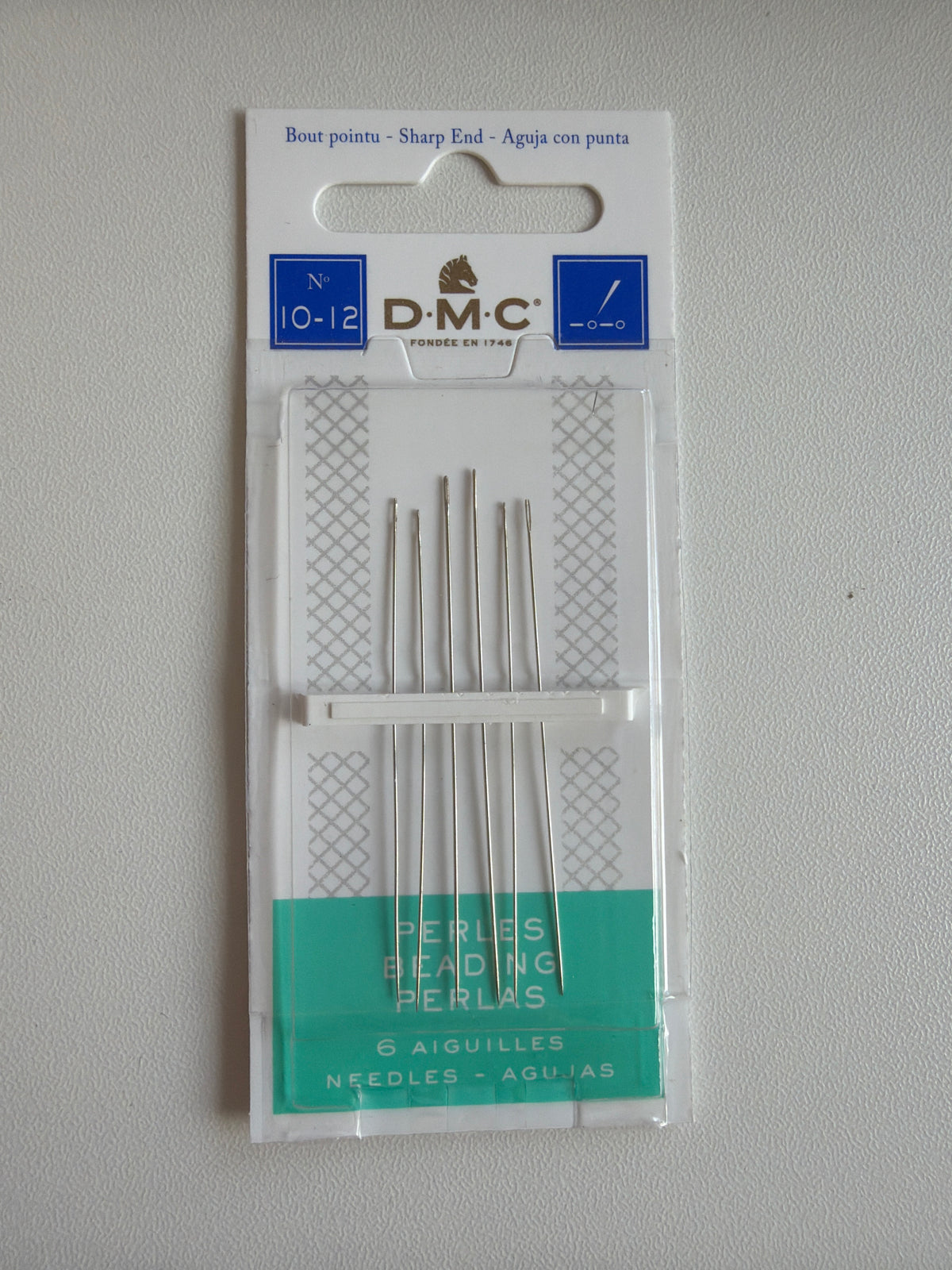 DMC Beading Hand Needles-Size 10/12 6/Pkg