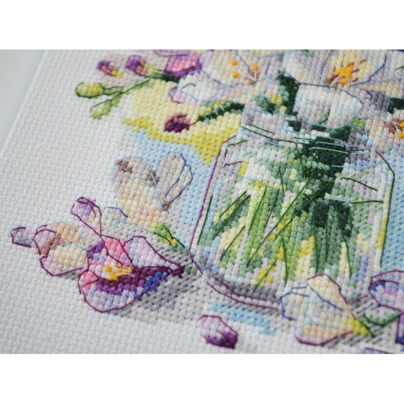 Abris Art Cross Stitch Kit "The first bouquet" AH228