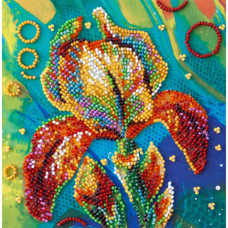 Abris Art Bead Embroidery Kit Multicolored iris AM-230