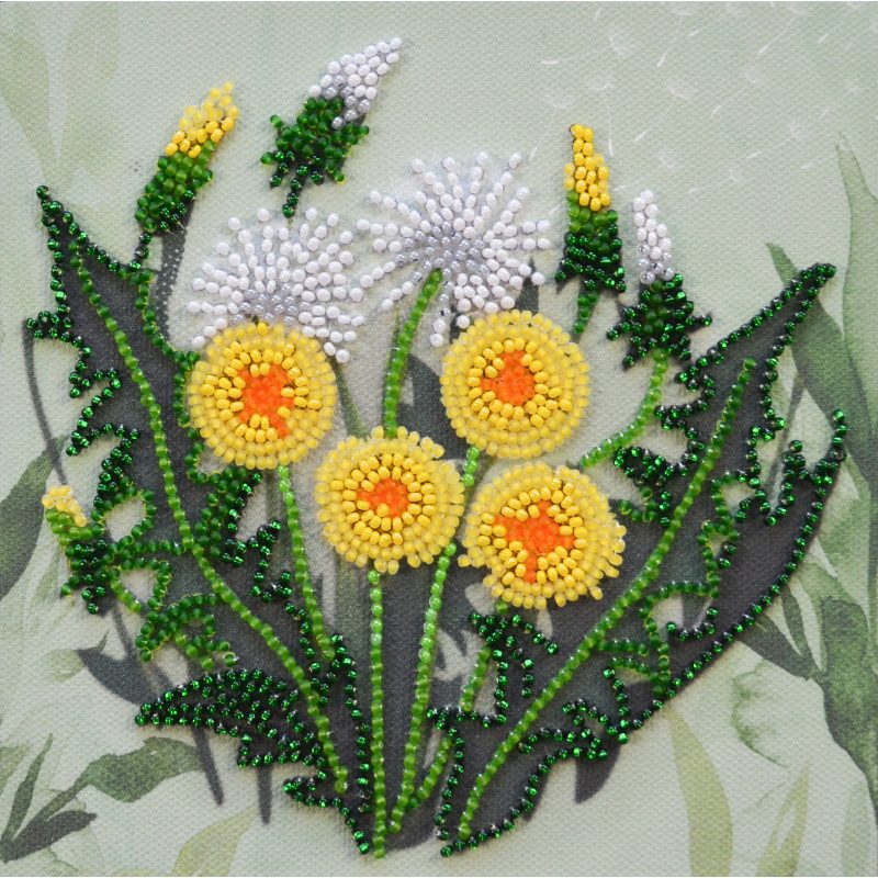 Abris Art Bead Embroidery Kit Favorite dandelion AM-254