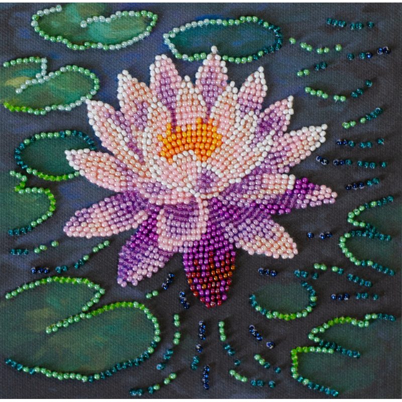 Abris Art Bead Embroidery Kit Water lily AM-262