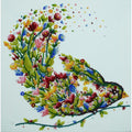 Abris Art Midi Bead Embroidery Kit on Art Canvas "A singing bird" AMB094