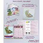 Abris Art Midi Bead Embroidery Kit on Art Canvas "A singing bird" AMB094