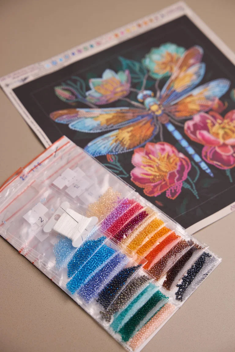 Abris Art Bead Embroidery Kit Flickering Wings AMB - 106