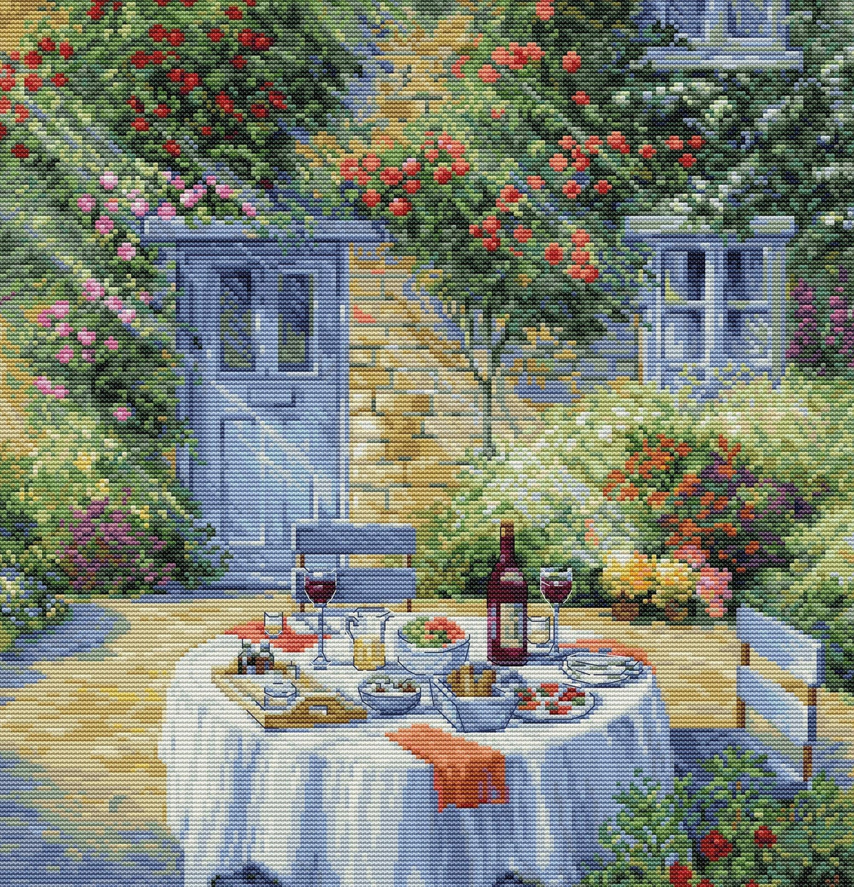 Cross Stitch Kit Luca-S - Romantic Garden, BU5055 Regular price