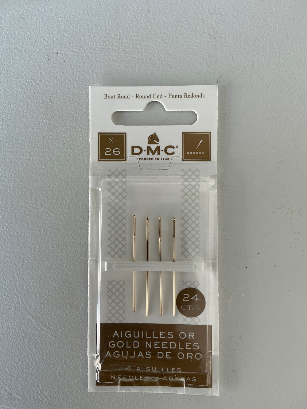 DMC Gold Size 26 Cross Stitch Needles(6)